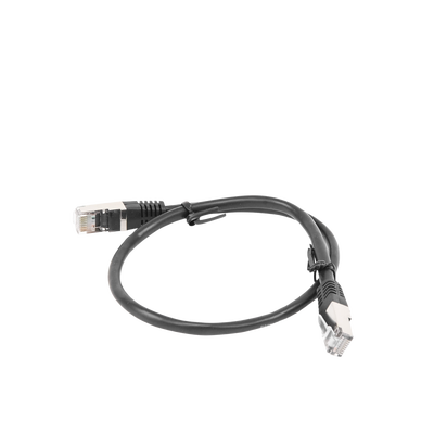Cable de parcheo FTP Cat5e - 0.5 m - negro