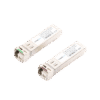 Transceptores Ópticos Industriales Bidireccionales SFP+ (Mini-Gbic) / Monomodo 1270 & 1330 nm / 10 Gbps / 10GBASE / Conector LC/UPC Simplex / DDM / Hasta 20 km / 2 Piezas