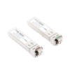 Transceptores Ópticos Industriales Bidireccionales SFP+ (Mini-Gbic) / Monomodo 1270 & 1330 nm / 10 Gbps / 10GBASE / Conector LC/UPC Simplex / DDM / Hasta 5 km / 2 Piezas
