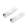Transceptores Ópticos Industriales Bidireccionales SFP+ (Mini-Gbic) / Monomodo 1270 & 1330 nm / 10 Gbps / 10GBASE / Conector LC/UPC Simplex / DDM / Hasta 5 km / 2 Piezas