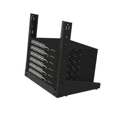 Rack de 19", 9 UR, Para Uso en Mesa. Ideal para Instalaciones, Temporales / Pruebas / Exhibición