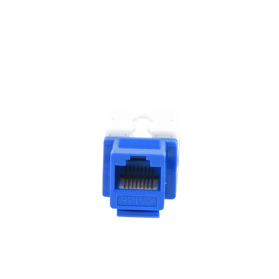 Módulo Jack Keystone Cat5e con terminación 110 (Punchdown) para faceplate - Color Azul Módulo Jack Keystone Cat5e con terminación 110 (Punchdown) para faceplate - Color Azul