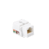 Módulo Jack Keystone Cat5e con terminación 110 (Punchdown) para faceplate - Color Blanco Módulo Jack Keystone Cat5e con terminación 110 (Punchdown) para faceplate - Color Blanco