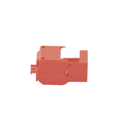 Módulo Jack Keystone Cat5e (toolless), con terminación en ángulo 180 º Color Rojo, Compatible con Faceplate y Patchpanel Linkedpro Módulo Jack Keystone Cat5e (toolless), con terminación en ángulo 180 º Color Rojo, Compatible con Faceplate y Patchpanel Linkedpro