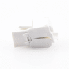Módulo Jack Keystone Cat5e (toolless), con terminación en ángulo 180 º Color Blanco, Compatible con Faceplate y Patchpanel Linkedpro