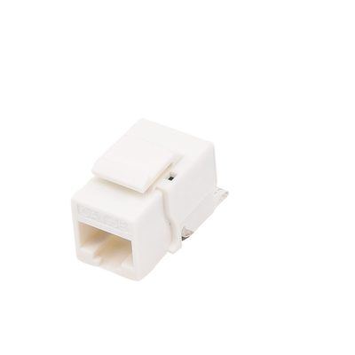 Módulo Jack Keystone Cat5e sin herramienta (toolless) para faceplate - Color Blanco