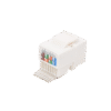 Módulo Jack Keystone Cat5e sin herramienta (toolless) para faceplate - Color Blanco