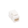 Módulo Jack Keystone Cat5e sin herramienta (toolless) para faceplate - Color Blanco