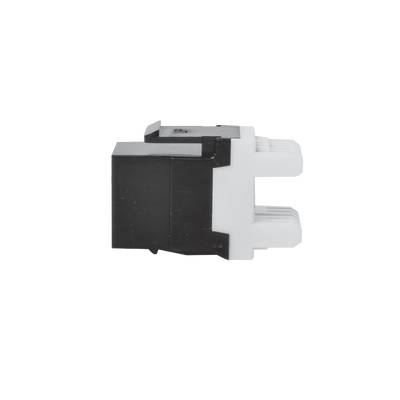 Módulo Jack Keystone Cat5e con terminación en ángulo 180 º Color Negro Módulo Jack Keystone Cat5e con terminación en ángulo 180 º Color Negro