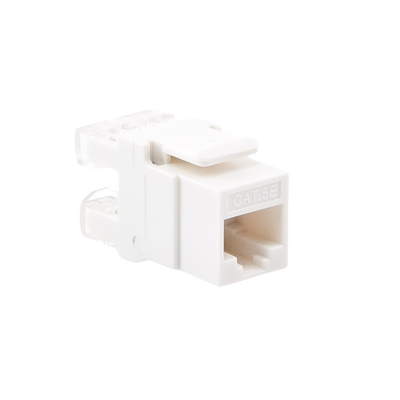 Módulo Jack Keystone Cat5e con terminación en ángulo 180 º Color Blanco Módulo Jack Keystone Cat5e con terminación en ángulo 180 º Color Blanco