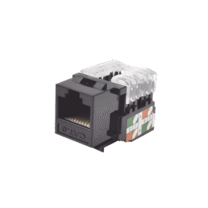 Módulo Jack Keystone Cat6 con terminación 110 (Punchdown) para faceplate - Color Negro Módulo Jack Keystone Cat6 con terminación 110 (Punchdown) para faceplate - Color Negro