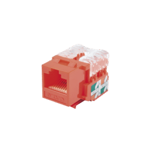 Módulo Jack Keystone Cat6 con terminación 110 (Punchdown) para faceplate - Color Rojo Módulo Jack Keystone Cat6 con terminación 110 (Punchdown) para faceplate - Color Rojo