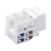 Módulo Jack Keystone Cat6 con terminación 110 (Punchdown) para faceplate - Color Blanco Módulo Jack Keystone Cat6 con terminación 110 (Punchdown) para faceplate - Color Blanco