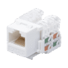 Módulo Jack Keystone Cat6 con terminación 110 (Punchdown) para faceplate - Color Blanco Módulo Jack Keystone Cat6 con terminación 110 (Punchdown) para faceplate - Color Blanco
