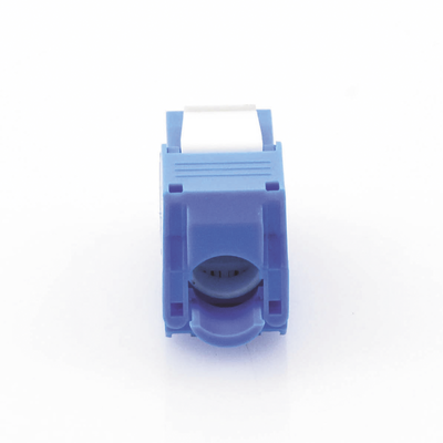 Módulo Jack Keystone Cat6 (toolless), con terminación en ángulo 180 º Color Azul, Compatible con Faceplate y Patchpanel Linkedpro