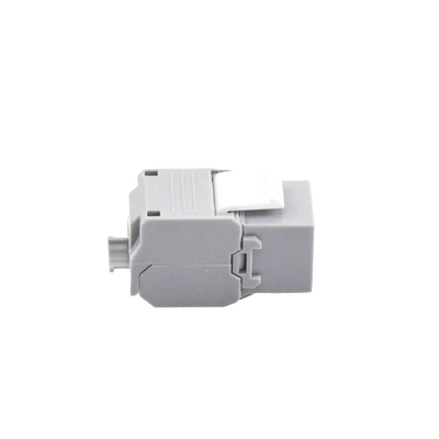 Módulo Jack Keystone Cat6 (toolless), con terminación en ángulo 180 º Color Gris, Compatible con Faceplate y Patchpanel Linkedpro