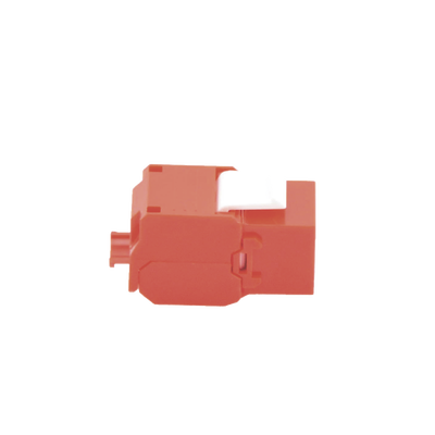 Módulo Jack Keystone Cat6 (toolless), con terminación en ángulo 180 º Color Rojo, Compatible con Faceplate y Patchpanel Linkedpro Módulo Jack Keystone Cat6 (toolless), con terminación en ángulo 180 º Color Rojo, Compatible con Faceplate y Patchpanel Linkedpro