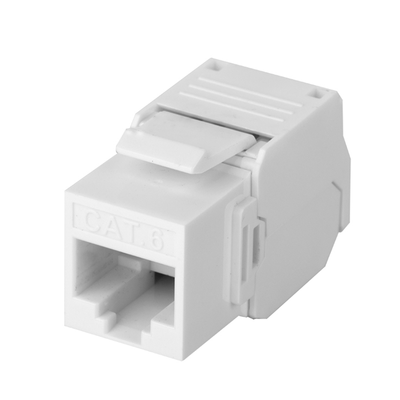 Módulo Jack Keystone Cat6 (toolless), con terminación en ángulo 180 º Color Blanco, Compatible con Faceplate y Patchpanel Linkedpro Módulo Jack Keystone Cat6 (toolless), con terminación en ángulo 180 º Color Blanco, Compatible con Faceplate y Patchpanel Linkedpro