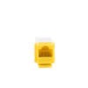 Módulo Jack Cat6 sin Herramienta (toolless) keystone - Color Amarillo