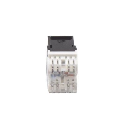 Módulo Jack Keystone Cat6 con terminación en ángulo 180 º Color Negro