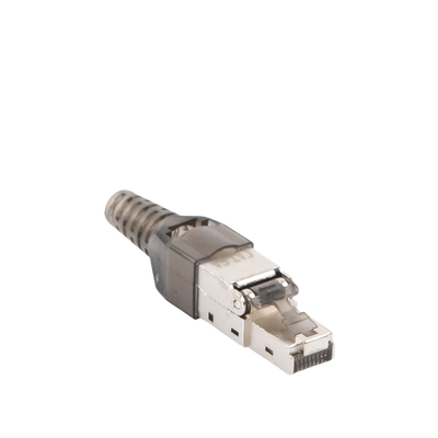 Plug RJ45 Blindado Categoría 6A -Sin herramienta, para terminación en campo