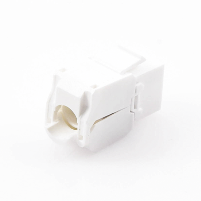 Módulo Jack Keystone Cat6A (toolless), con terminación en ángulo 180 º Color Blanco, Compatible con Faceplate y Patchpanel Linkedpro Módulo Jack Keystone Cat6A (toolless), con terminación en ángulo 180 º Color Blanco, Compatible con Faceplate y Patchpanel Linkedpro