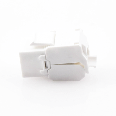Módulo Jack Keystone Cat6A (toolless), con terminación en ángulo 180 º Color Blanco, Compatible con Faceplate y Patchpanel Linkedpro Módulo Jack Keystone Cat6A (toolless), con terminación en ángulo 180 º Color Blanco, Compatible con Faceplate y Patchpanel Linkedpro