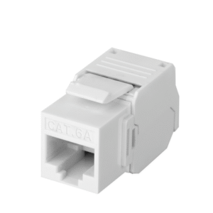 Módulo Jack Keystone Cat6A (toolless), con terminación en ángulo 180 º Color Blanco, Compatible con Faceplate y Patchpanel Linkedpro Módulo Jack Keystone Cat6A (toolless), con terminación en ángulo 180 º Color Blanco, Compatible con Faceplate y Patchpanel Linkedpro