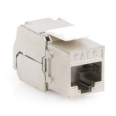 Módulo Jack Keystone Cat6 Blindado (STP) sin herramienta (toolless) Módulo Jack Keystone Cat6 Blindado (STP) sin herramienta (toolless)