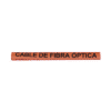 Marcador de Fibra Óptica Color Naranja, Diámetro de aplicación: 6.4 a 12.5 mm