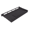 Distribuidor de fibra óptica vacio 19in, Acepta 4 placas Acopladoras de Linkedpro, hasta 24 fibras, 1UR, Incluye charola de empalme