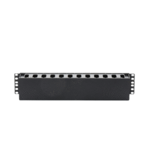 Organizador de Cables Horizontal de 2U para Rack de 19", Fabricado en Polímero Resistente a Deformaciones y Rayones Organizador de Cables Horizontal de 2U para Rack de 19", Fabricado en Polímero Resistente a Deformaciones y Rayones