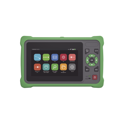 OTDR Touch para Pruebas en los Enlaces de Fibra Óptica / Longitudes de onda 1310nm y 1550nm / Función VFL 10mW / Función OPM / Función de Mapeo de cables de Red RJ45 / Recargable / Distancia de prueba de hasta 260km OTDR Touch para Pruebas en los Enlaces de Fibra Óptica / Longitudes de onda 1310nm y 1550nm / Función VFL 10mW / Función OPM / Función de Mapeo de cables de Red RJ45 / Recargable / Distancia de prueba de hasta 260km