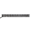PDU para Distribución de Energía, Montaje en Rack, 11 salidas, Instalación Horizontal, de 19in, 1U, 15 Amp, 120 Vca, Con Indicador Led Y Display