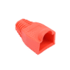 Bota Plástica para protección de Plug RJ45, Color Rojo
