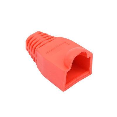 Bota Plástica para protección de Plug RJ45, Color Rojo