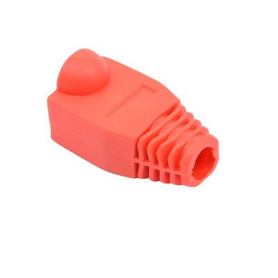 Bota Plástica para protección de Plug RJ45, Color Rojo