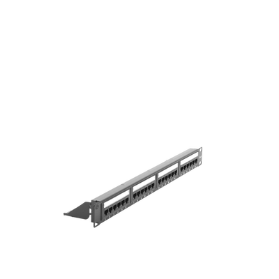 Panel de parcheo de impacto (110) UTP de 24 puertos Cat6, 19in, con barra para organizar cable Panel de parcheo de impacto (110) UTP de 24 puertos Cat6, 19in, con barra para organizar cable