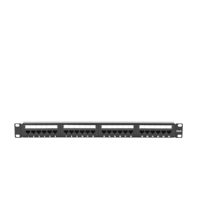 Panel de parcheo de impacto (110) UTP de 24 puertos Cat6, 19in, con barra para organizar cable Panel de parcheo de impacto (110) UTP de 24 puertos Cat6, 19in, con barra para organizar cable