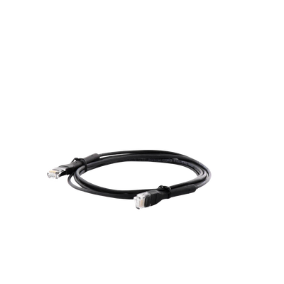Mini Patch Cord Cat6 Ultra Slim 2 m Negro – Ahorra Espacio sin Organizadores, con Bota Flexible