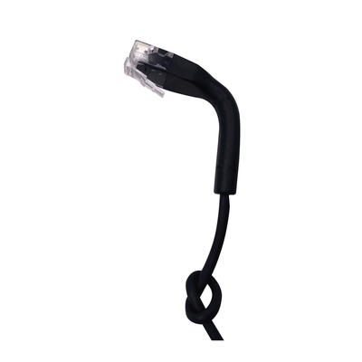 Mini Patch Cord Cat6 Ultra Slim 3 m Negro – Ahorra Espacio sin Organizadores, con Bota Flexible