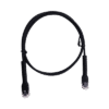 Mini Patch Cord Cat6 Ultra Slim 3 m Negro – Ahorra Espacio sin Organizadores, con Bota Flexible