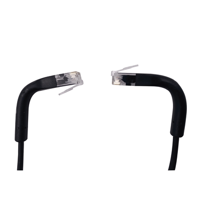 Mini Patch Cord Cat6 Ultra Slim 5 m Negro – Ahorra Espacio sin Organizadores, con Bota Flexible