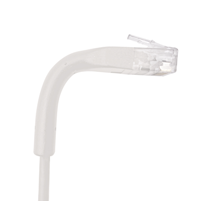 Mini Patch Cord Cat6A Ultra Slim 15 cm Blanco – Ahorra Espacio sin Organizadores, con Bota Flexible Mini Patch Cord Cat6A Ultra Slim 15 cm Blanco – Ahorra Espacio sin Organizadores, con Bota Flexible