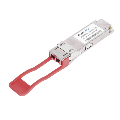 Transceptor Óptico QSFP+ (Mini-Gbic) / Monomodo 1310 nm / 40 Gbps / 40GBASE-ER4 /Conectores LC/UPC Dúplex / DDM / Hasta 40 km Transceptor Óptico QSFP+ (Mini-Gbic) / Monomodo 1310 nm / 40 Gbps / 40GBASE-ER4 /Conectores LC/UPC Dúplex / DDM / Hasta 40 km