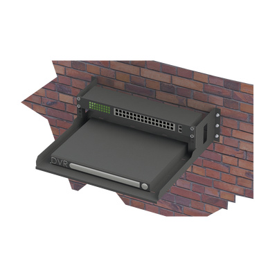 Rack Abierto de Montaje en Pared, de 19in, de 2 Unidades de Rack, con Charola de 460 mm de Profundidad, Se envía el Gabinete Armado. Rack Abierto de Montaje en Pared, de 19in, de 2 Unidades de Rack, con Charola de 460 mm de Profundidad, Se envía el Gabinete Armado.