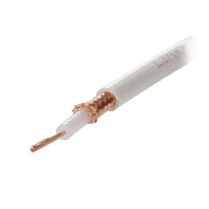 Carrete de 100 metros de Cable Tipo RG58AU, con Forro Blanco