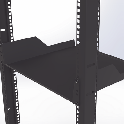 Charola para soportar equipos en Rack de 19" y 39 cm de Profundidad, 2U, Juego de 2 piezas iguales Charola para soportar equipos en Rack de 19" y 39 cm de Profundidad, 2U, Juego de 2 piezas iguales