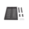 Charola Ventilada para Soportar Equipos en Rack, Profundidad Ajustable de 495 a 965 mm, 1U, Color Negro