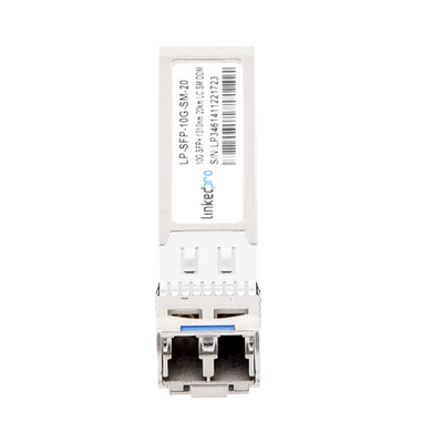 Transceptor Óptico SFP+ (Mini-Gbic) / Monomodo 1310 nm / 10 Gbps / 10GBASE-LR / Conectores LC/UPC Dúplex / DDM / Hasta 20 km